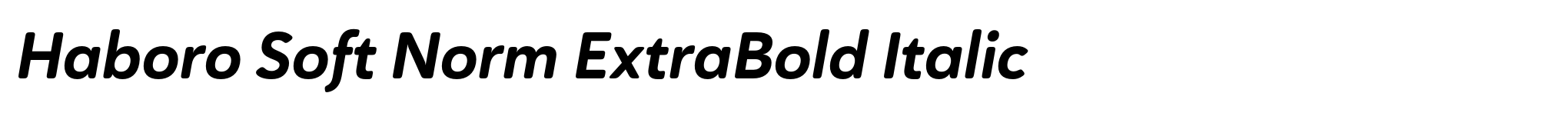 Haboro Soft Norm ExtraBold Italic image